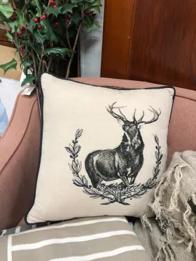 Vintage Stag Pillow