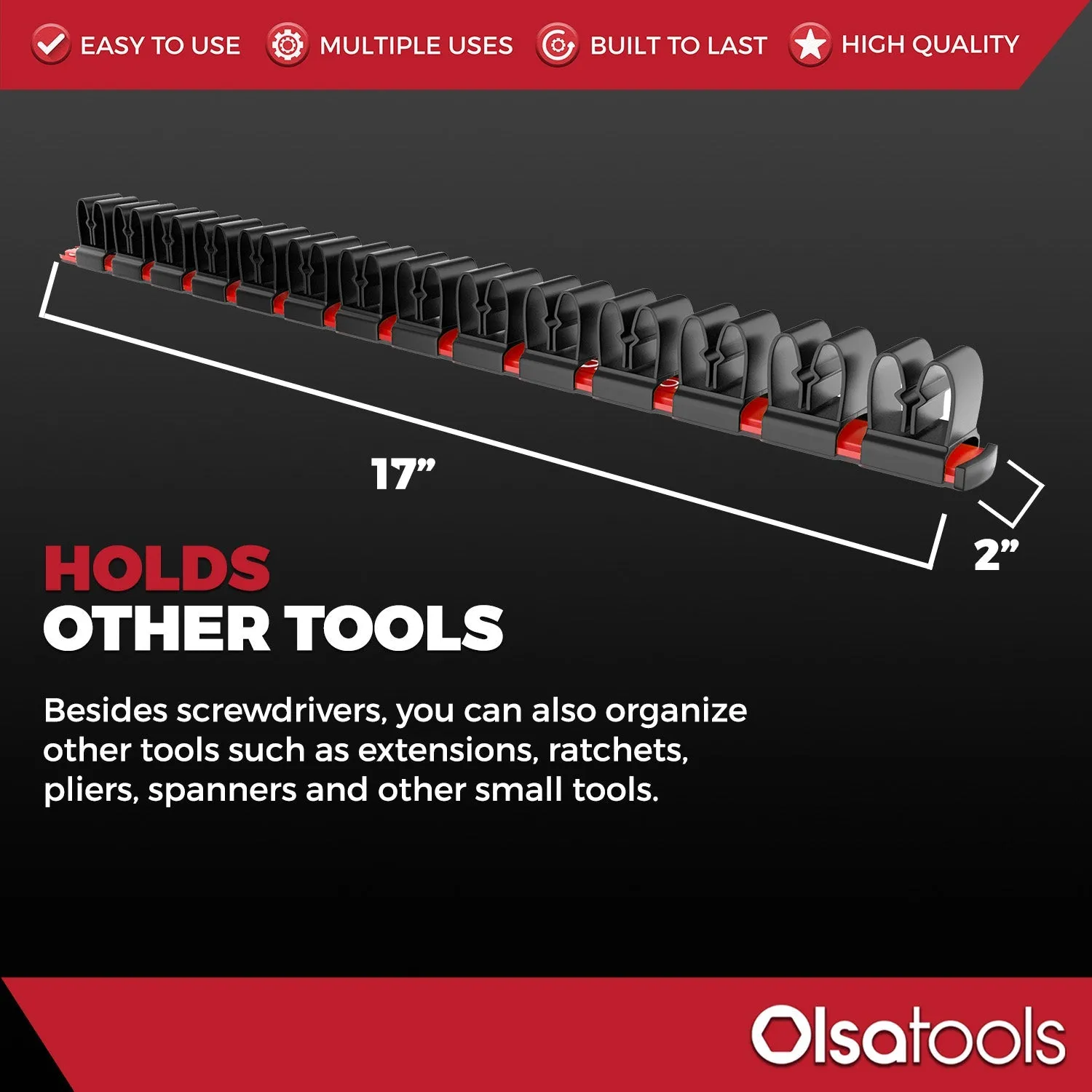 Wall Mount Screwdriver Holder