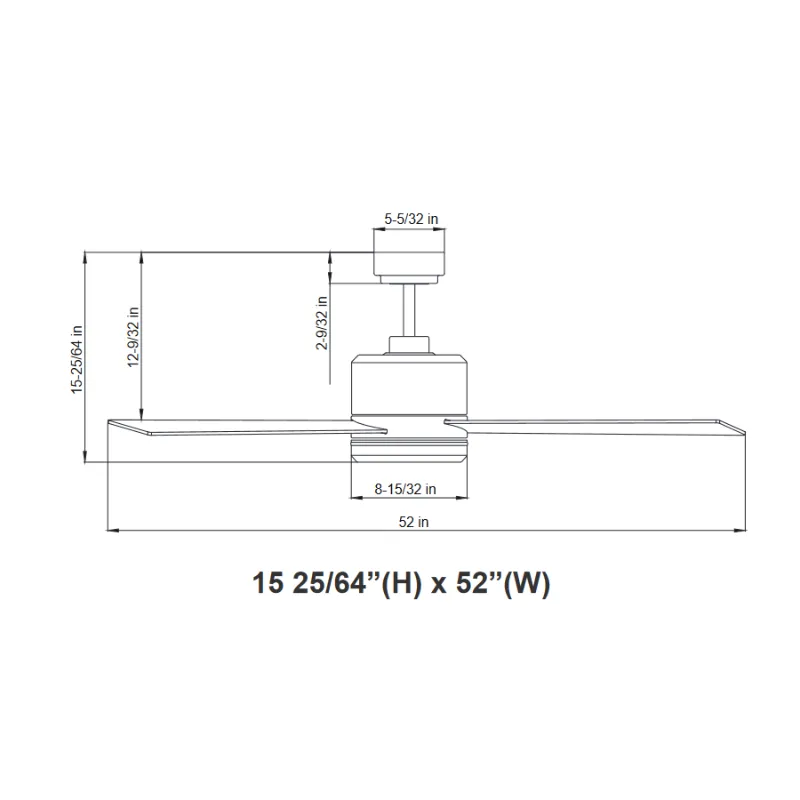 Westgate WFL-116-WS 52" Ceiling Fan with LED Light Kit