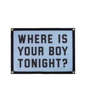 Where Is Your Boy Tonight? Camp Flag • Fall Out Boy x Oxford Pennant