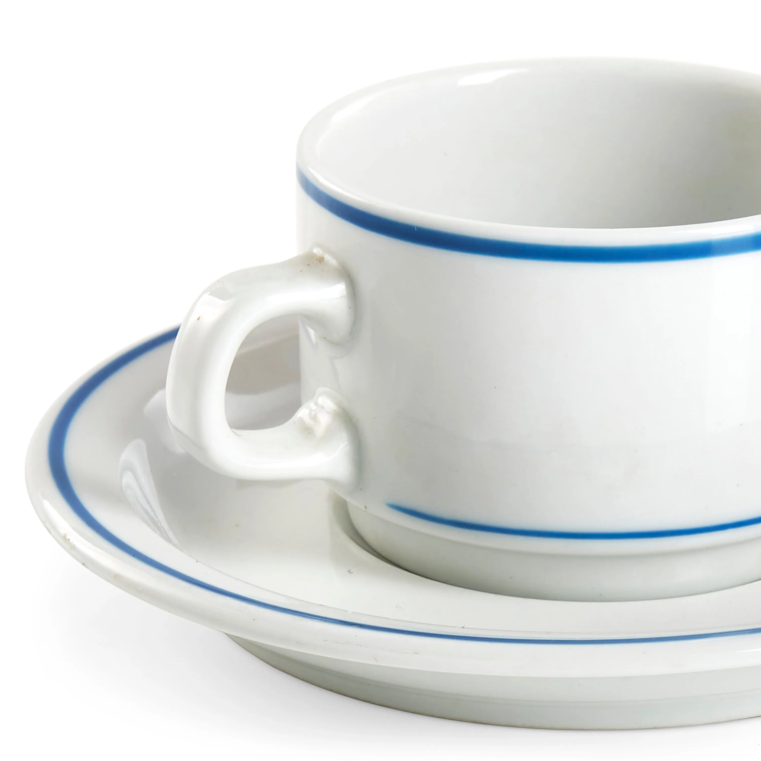 White Porcelain Tea Cup and Saucer