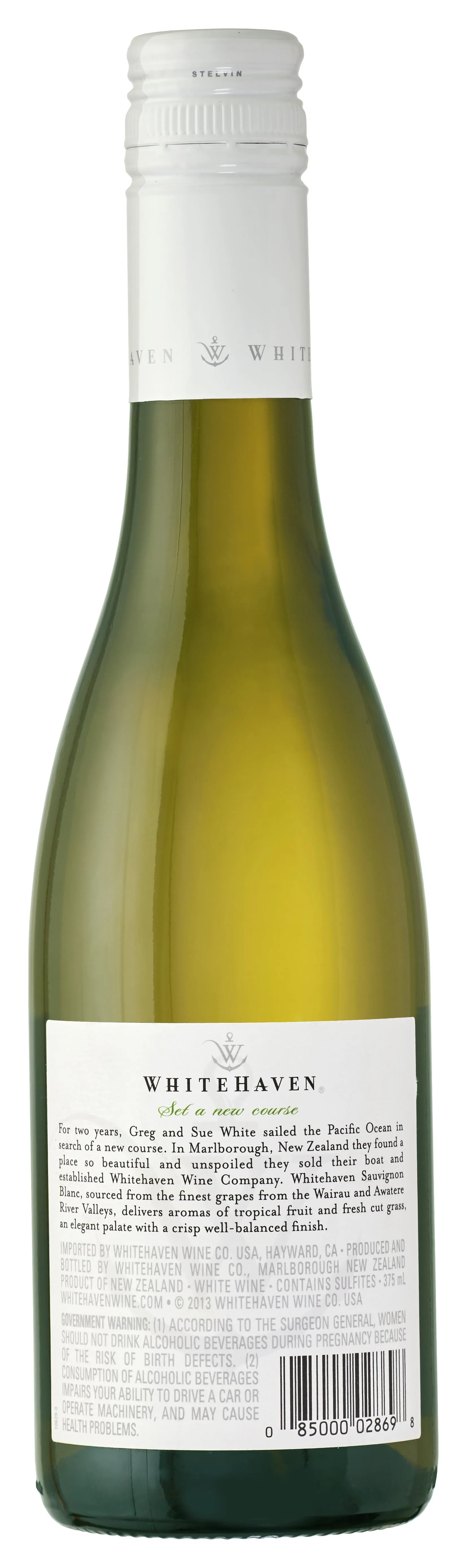 Whitehaven New Zealand Sauvignon Blanc White Wine, 375ml Glass Bottle