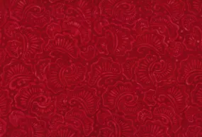 Wilmington Batiks - Wavy Fans Red