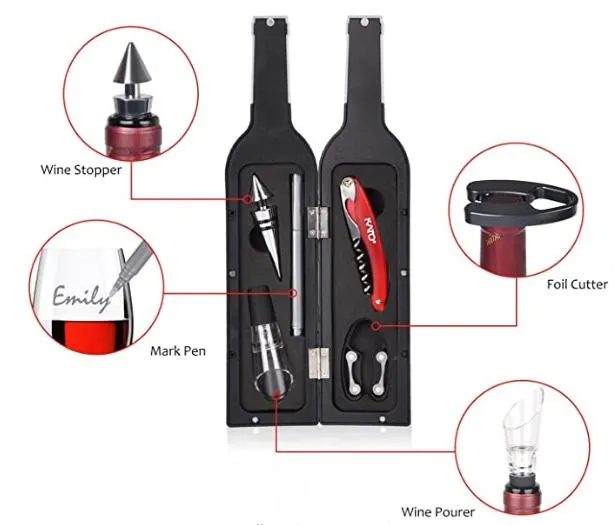 Wine Opener Gift Set - Wine Bottle Accessory Kit