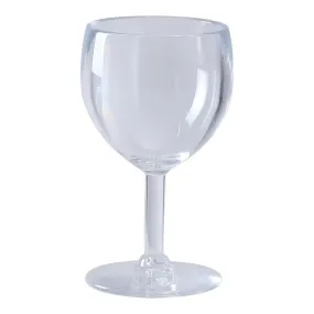 Yanco SM-08-W 8 Oz Clear Plastic Stemware Wine Glass, Pack of 24