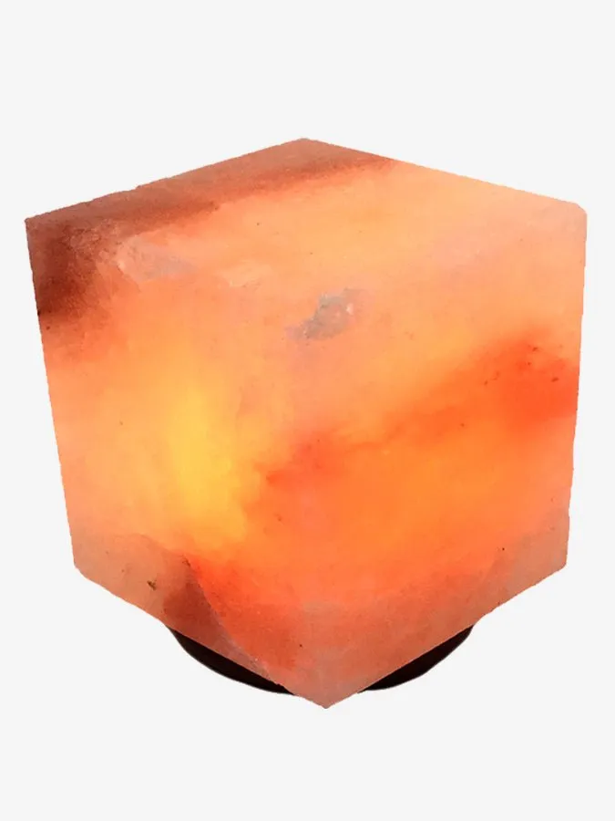 Yoga Studio Cube Crafted Himalayan Salt Lamp