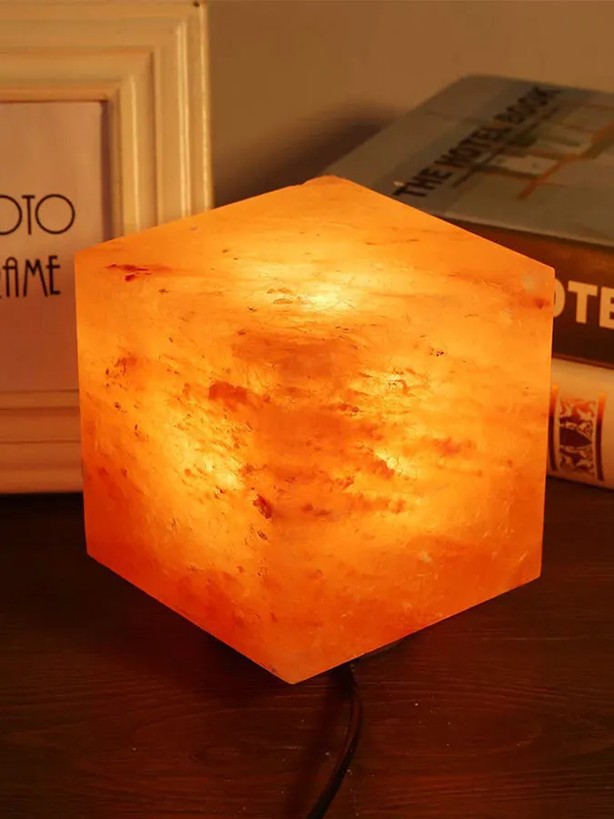 Yoga Studio Cube Crafted Himalayan Salt Lamp